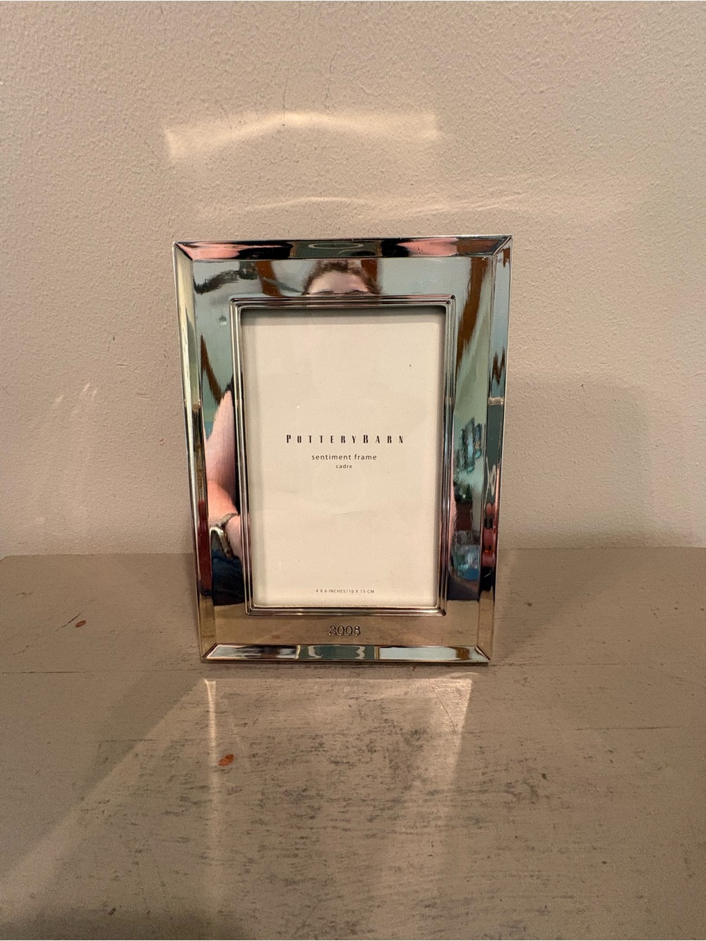 Pottery Barn Polished Silver Picture Frame